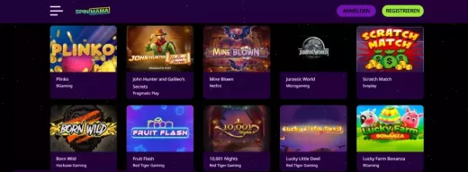 Spinmama Casino Bonus bis 1.500 € und 250 Freispiele